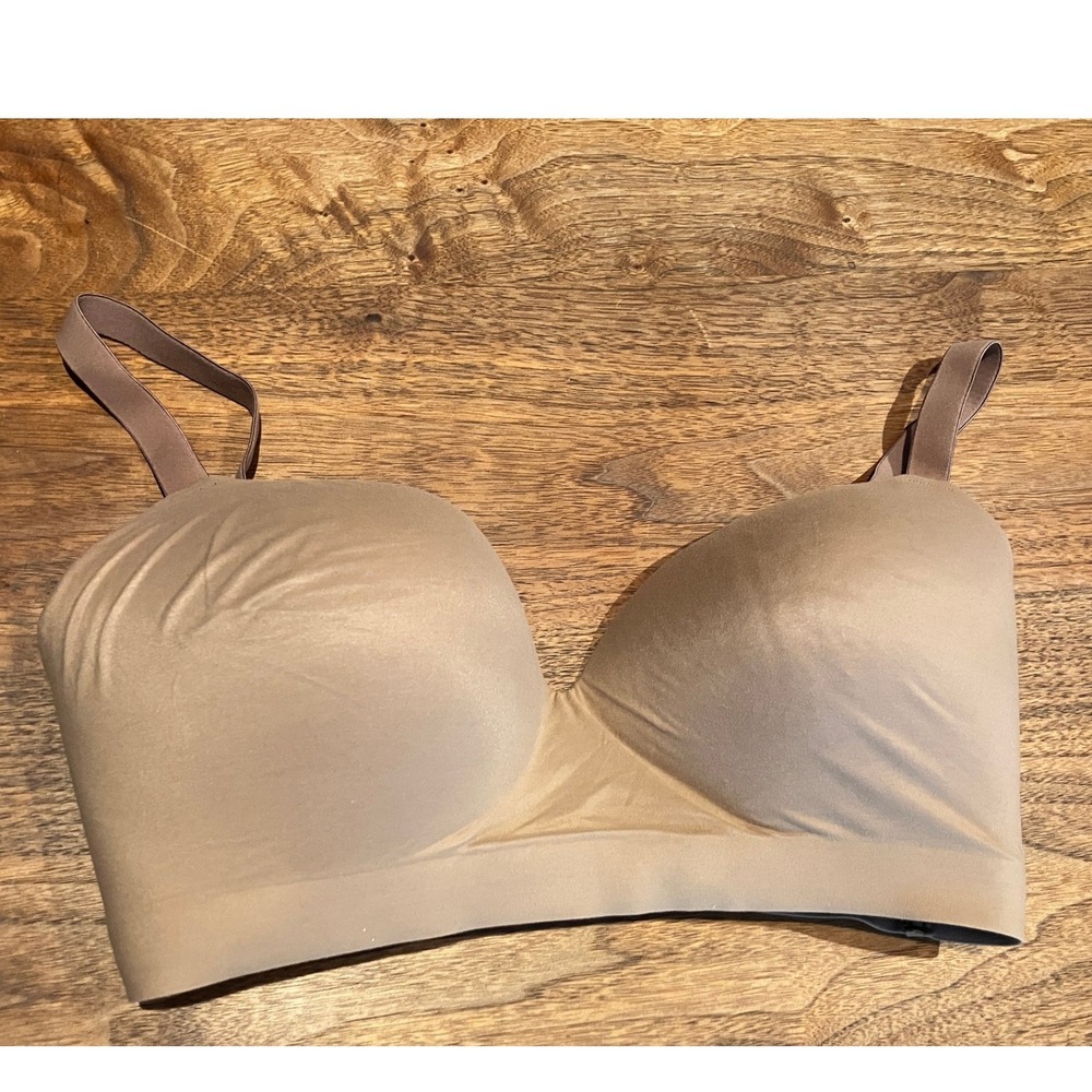 Soma Enbliss Wireless Full Coverage Bra Tan Nude 38D 79984 Comfort‎ T-Shirt Bra